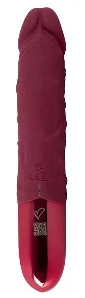 beau coeur VARELO prirodni vibrator crveni 23cm 12 modova silikon LED USB