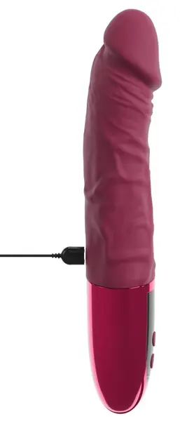 beau coeur VARELO prirodni vibrator crveni 23cm 12 modova silikon LED USB
