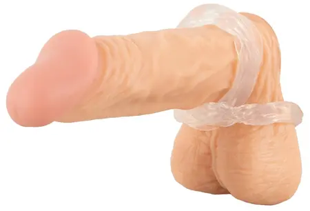 beau coeur PARINOR silikonski prsten sa dvostrukom podrškom, providni, 10.6 cm