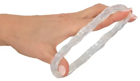 beau coeur PARINOR silikonski prsten sa dvostrukom podrškom, providni, 10.6 cm