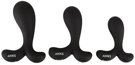 ANOS Silicone Training Set - 3-Piece Anal Trainer with Curved Tips
