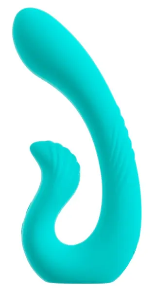 beau coeur Naira vibrator sa dve glave, fleksibilni silikon, roze, 17.5 cm