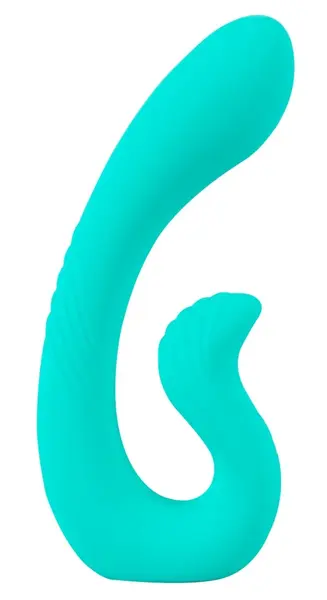 beau coeur Naira vibrator sa dve glave, fleksibilni silikon, roze, 17.5 cm