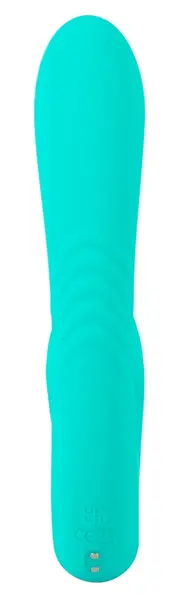 beau coeur Naira vibrator sa dve glave, fleksibilni silikon, roze, 17.5 cm