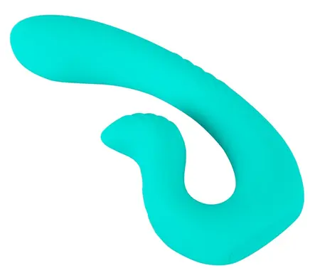 beau coeur Naira vibrator sa dve glave, fleksibilni silikon, roze, 17.5 cm