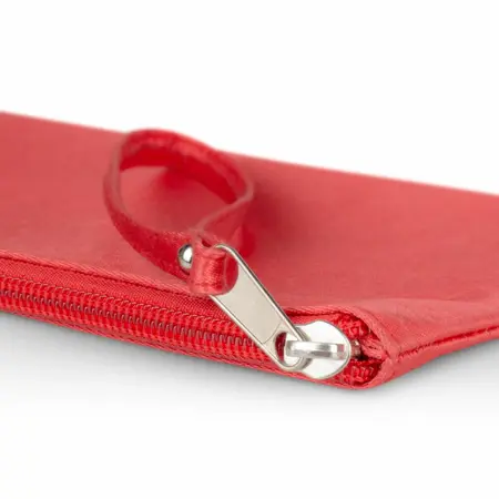 EasyToys Toy Storage Bag with Zipper Red - Luxurious Travel Pouch