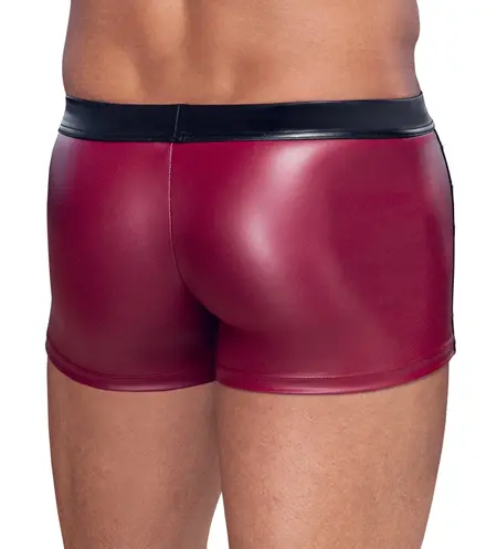 NEK muške uske crvene mat pantalone sa crnom mrežicom i srebrnim nitnama, veličina S