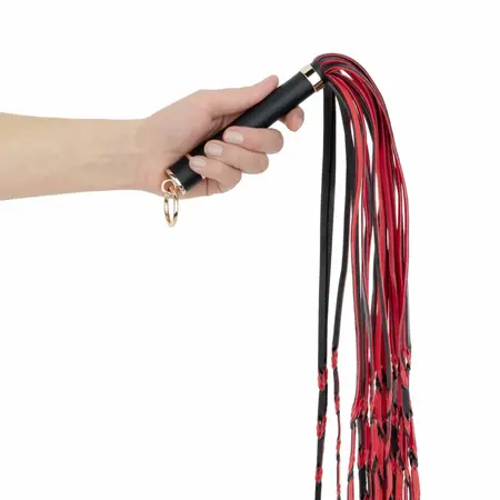 Fetish Collection intimni bič 64 cm crveno crni od PU kože