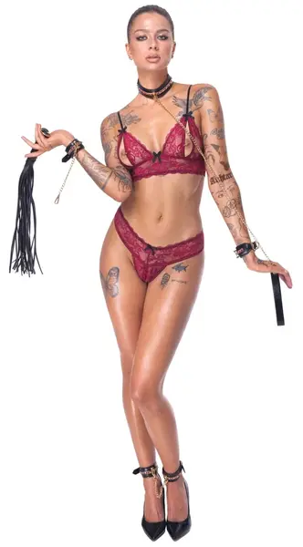 Bad Kitty Premium luksuzni bondage set sa lancima od 6 delova, crno-zlatni podesivi komplet