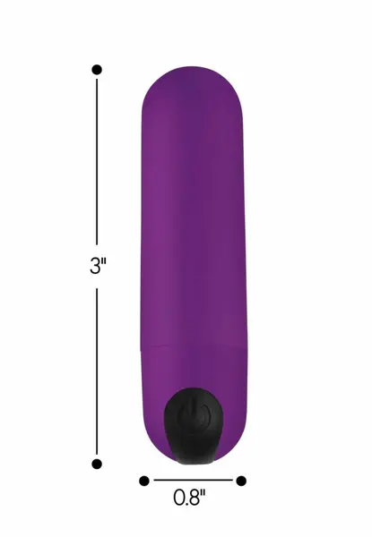 Bang! Mini Vibrating Bullet Purple, kompaktni model sa punjivom baterijom