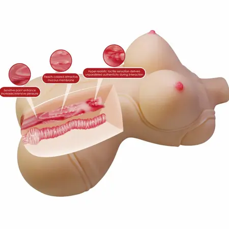 CRAZY BULL Diana anatomski intimni torzo sa dva ulaza 5 kg TPR