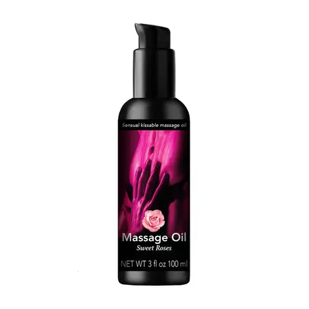 Sensual Kissable Massage Oil Sweet Roses 100ml - Aromatic Herbal Formula
