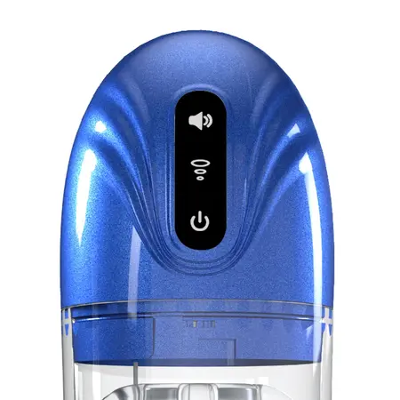 SonicPull Metallic Blue intimni aparat sa vakuumom, vibracijom i multimedijom