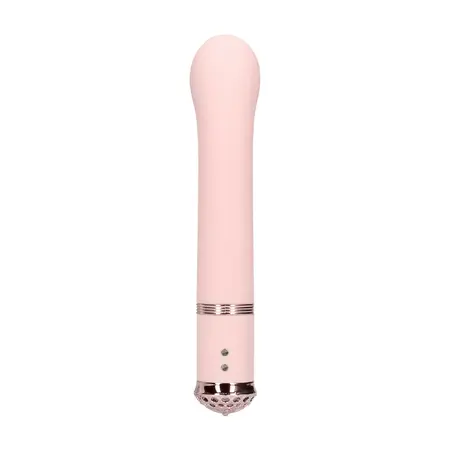 Loveline Belle Paris intimni masažer od roze silikona sa svetlećim postoljem