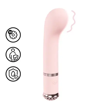 Loveline Cherie Paris vibrator za G tačku roze silikon USB
