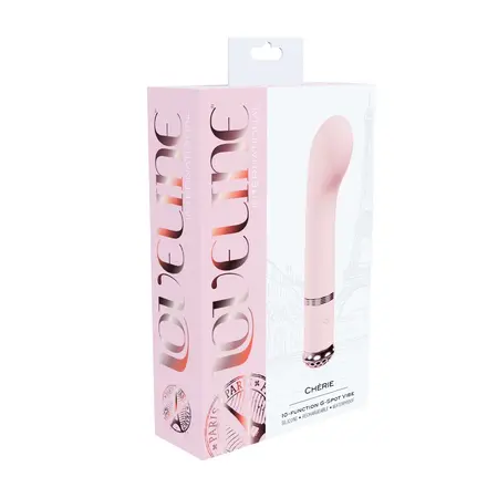 Loveline Cherie Paris vibrator za G tačku roze silikon USB