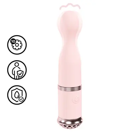 Loveline Finesse Pink precizni masažer sa kuglastim vrhom, 10 modova, vodootporan