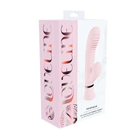 Loveline Mystique Paris Collection rebrasti masažer sa dvostrukim delovanjem, roze