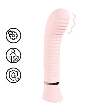 Loveline Divine rebrasti vibrator za G tačku punjivi roze sa 10 funkcija