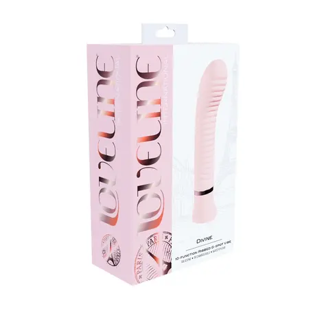 Loveline Divine rebrasti vibrator za G tačku punjivi roze sa 10 funkcija