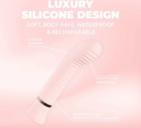 Loveline Divine rebrasti vibrator za G tačku punjivi roze sa 10 funkcija