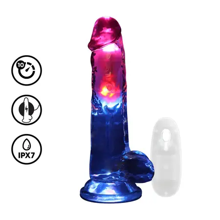 RealRock LED vibrirajući ravni model sa vakuum postoljem 20cm providni