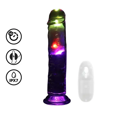 RealRock LED vibrirajući model 20 cm providni višenamenski intimni uređaj