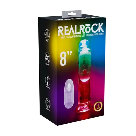 RealRock LED vibrirajući model 20 cm providni višenamenski intimni uređaj