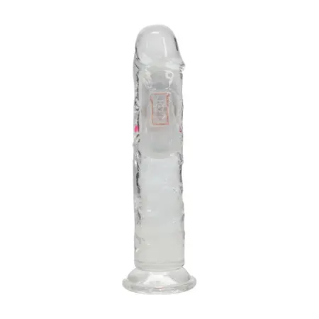 RealRock LED vibrirajući dildo 18 cm providni model