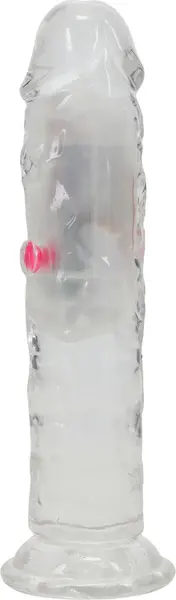 RealRock LED Vibrating Model 15 cm Transparent, inovativni uređaj za intimno zadovoljstvo