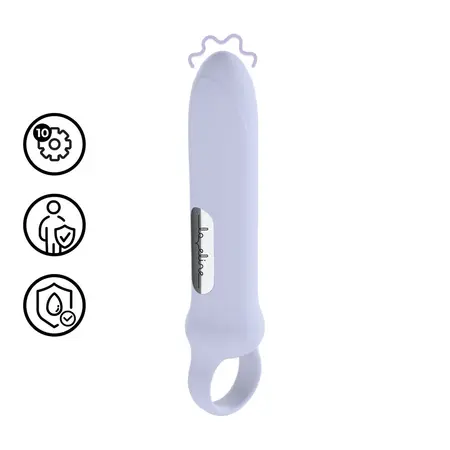 Loveline Vibrating Loop Grip Lavender: Kompaktni masažer sa 10 funkcija