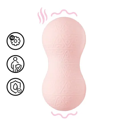 Loveline F1 Dual Orb vibrirajući i grejući masažer roze ergonomski dizajn