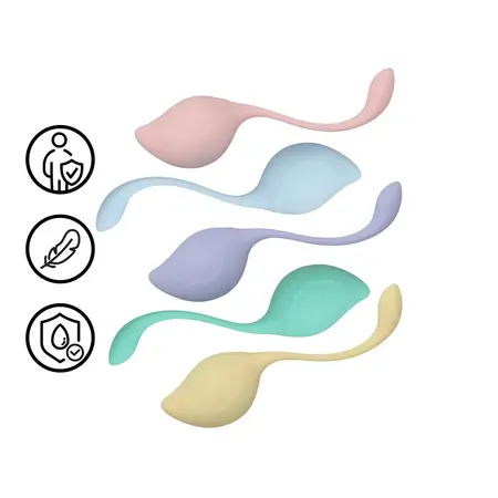 Loveline Pelvic Stem Kegel Kit Multicolor set od 5 otežanih trenažera za karlično dno