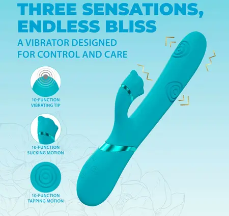 VIVE Fiore Blue Intimate Wave System with Multi-Function Technology