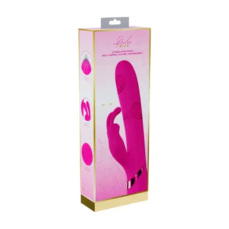 VIVE Mimi Vibrating & Tapping Intimate Device Pink, Triple Motor, USB