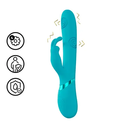 VIVE Mimi Multi-Action G-Spot Intimate Machine, Blue, Medical Silicone