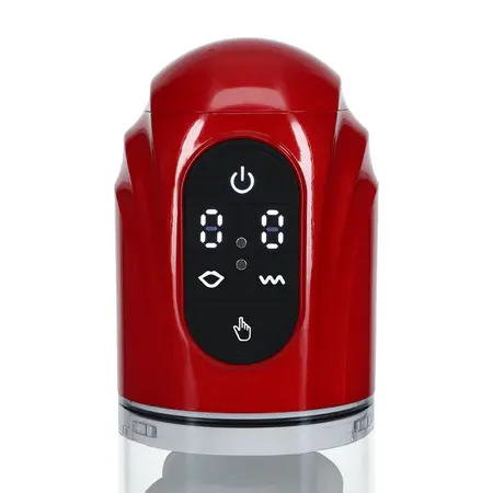 TechnoThrust automatska intimna vakuum pumpa metalik crvena vodootporna