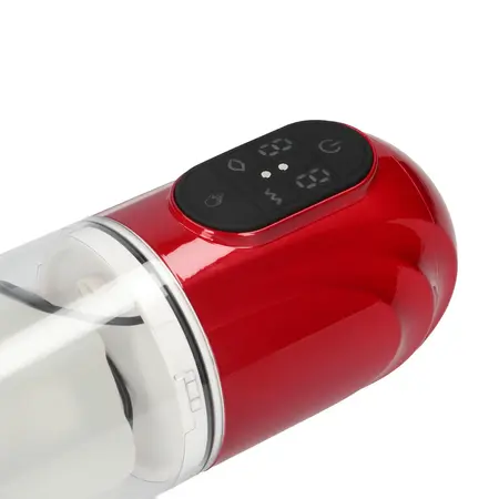 TechnoThrust automatska intimna vakuum pumpa metalik crvena vodootporna