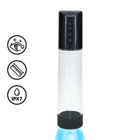 Satisfyer HyperPump punjiva intimna vakuum pumpa tamnosiva metalik