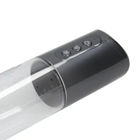 Satisfyer HyperPump punjiva intimna vakuum pumpa tamnosiva metalik