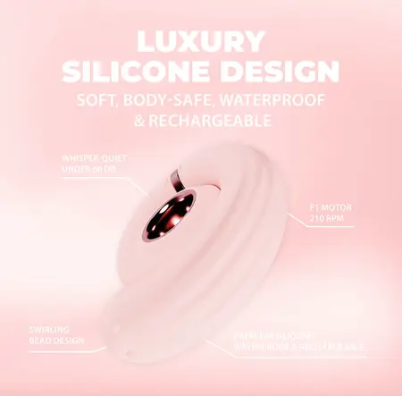 Loveline International Perles rotirajući stimulator sa kuglicama roze silikon sa 10 modova rada
