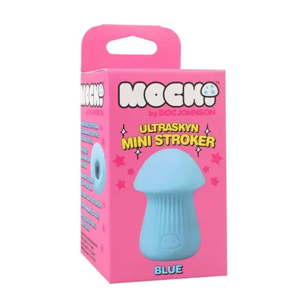 Doc Johnson ULTRASKYN Mini Intimate System Blue King Mushroom Shape