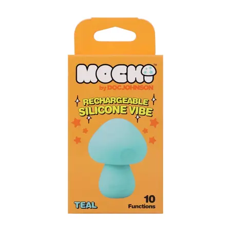 CalExotics Mushroom Vibe silikonski punjivi masažer u tirkizno zelenoj boji