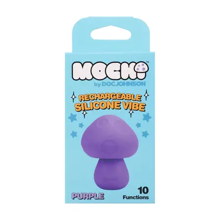 CalExotics Mushroom Vibe ljubičasti punjivi silikonski mini masažer