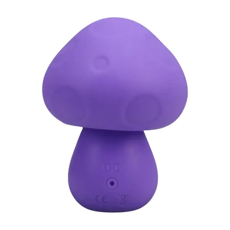 CalExotics Mushroom Vibe ljubičasti punjivi silikonski mini masažer