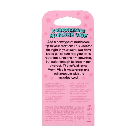 Doc Johnson Mushroom Vibe punjivi silikonski masažer roze boje
