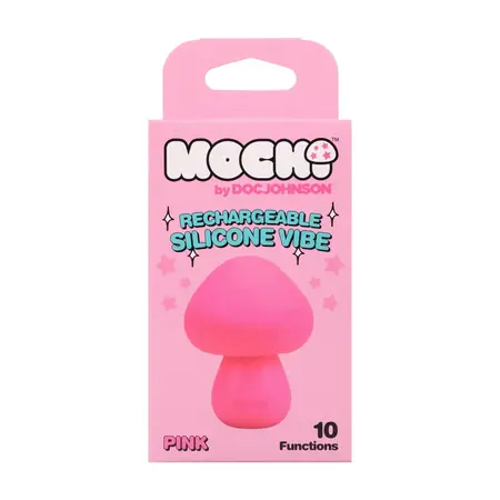 Doc Johnson Mushroom Vibe punjivi silikonski masažer roze boje