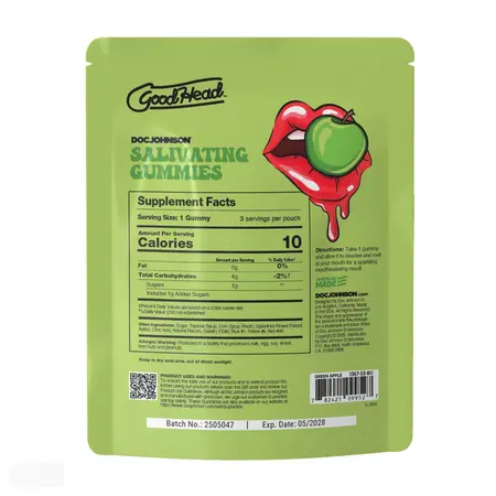Goodhead Green Apple Flavor Edible Gummies 24-Pack 12g Display Box