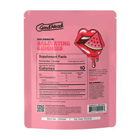 Goodhead Watermelon Flavor Chewable Gummies 24-Pack 12g Display Box