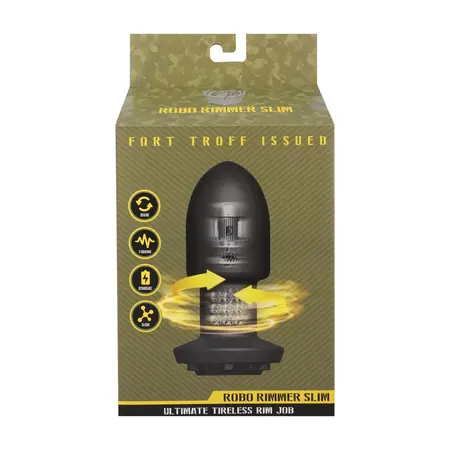 Doc Johnson Robo Rimmer Slim Wireless Intimate Plug Black Remote Control